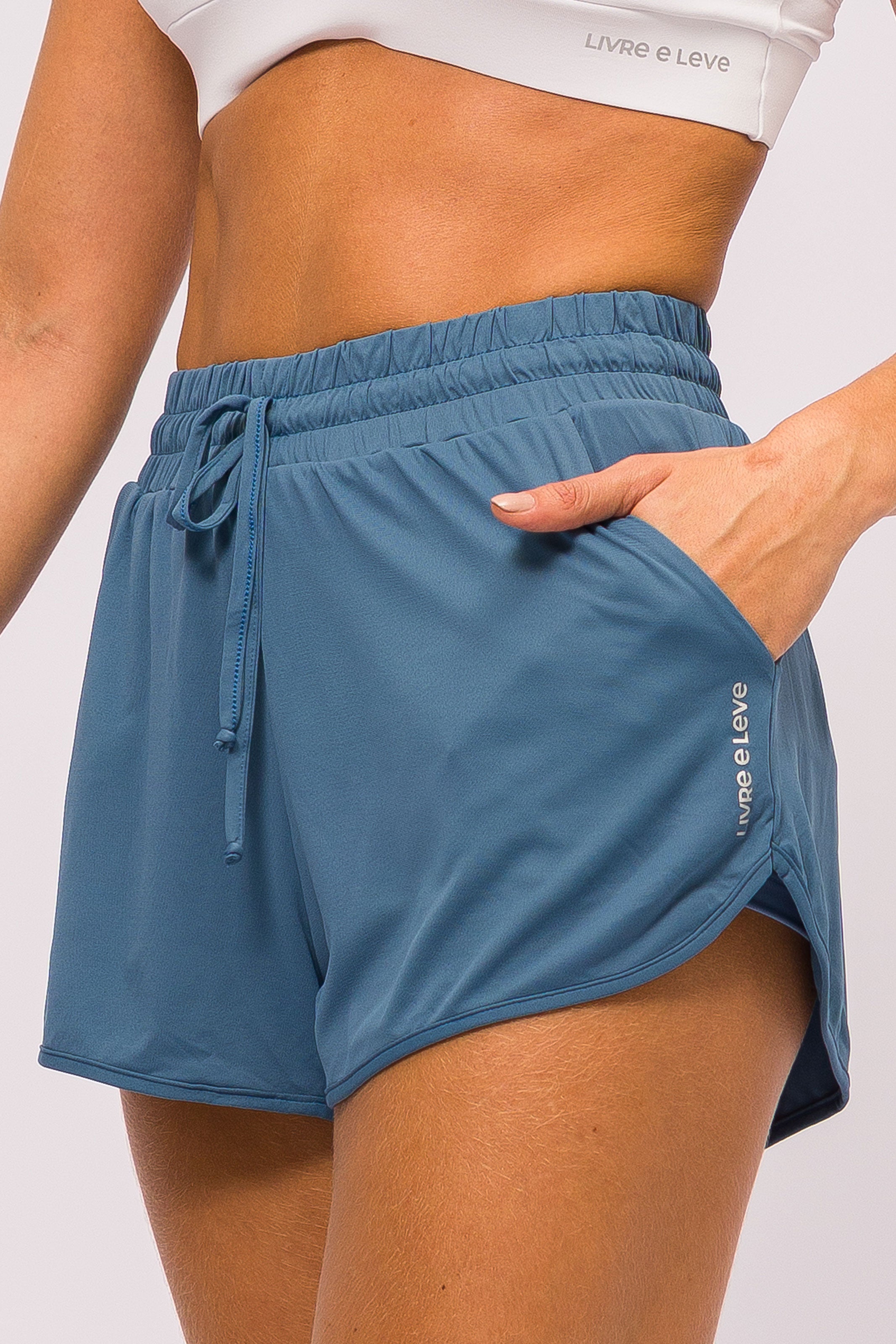 Short de Corrida Real Teal