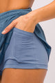 Conjunto Cropped Gota e Short Saia Real Teal
