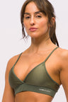 Top Alcinha com Recorte Brilhante Verde