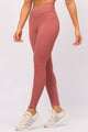Legging Chevron Cós Transpassado Texturizada Rose