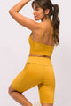 Conjunto Bermuda Canelado Mostarda
