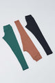 Kit 3 Leggings Cós Transpassado