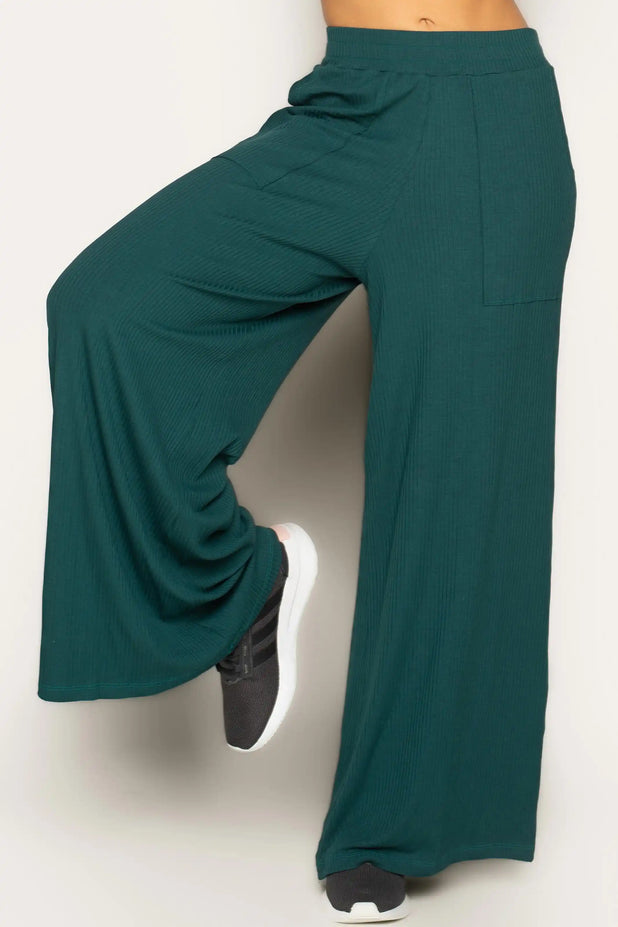 Pantalona Canelada com Bolso Submarine