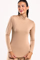 Blusa Térmica Gola Alta Bege