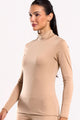 Blusa Térmica Gola Alta Bege