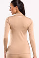 Blusa Térmica Gola Alta Bege