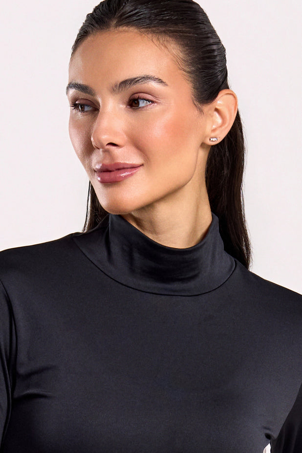 Blusa Térmica Gola Alta Preta