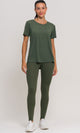 Blusa com Fenda Lateral Furadinha Verde