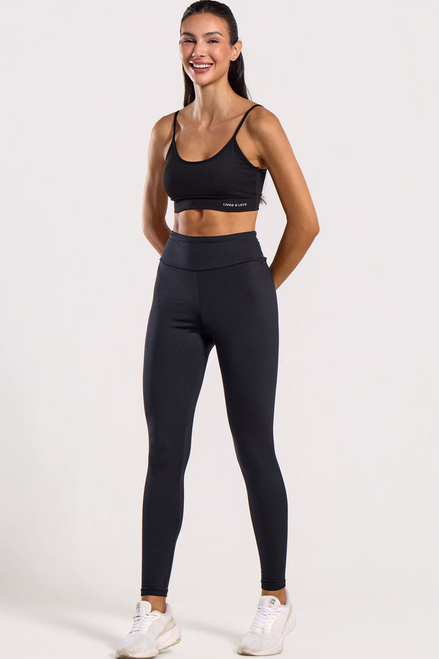 Legging Térmica Flanelada Preta