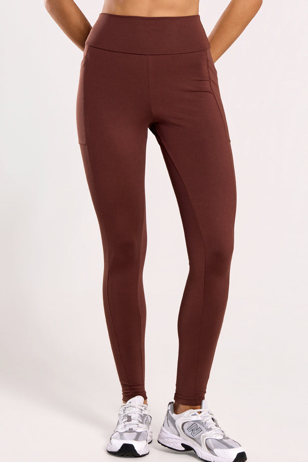 Legging Térmica com Bolso Marrom