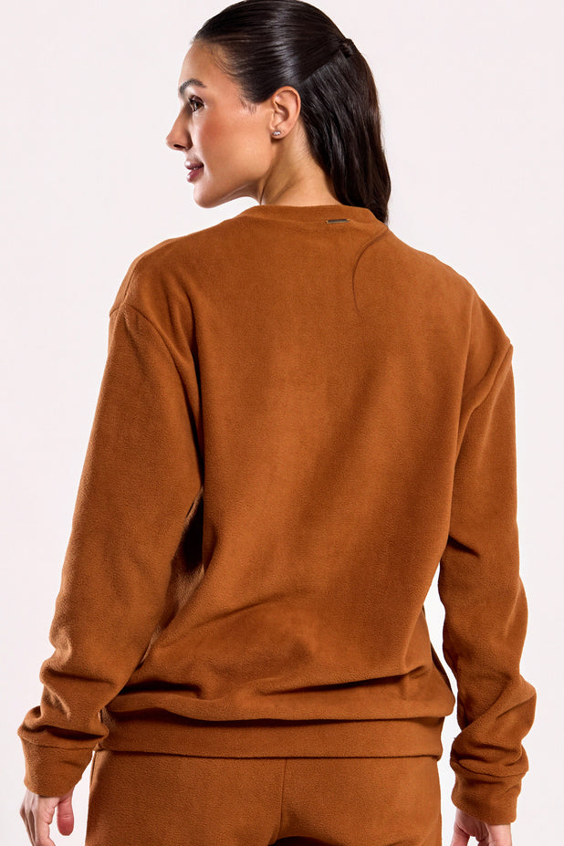 Casaco Térmico de Fleece Marrom