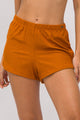 Short Soltinho Canelado Mostarda